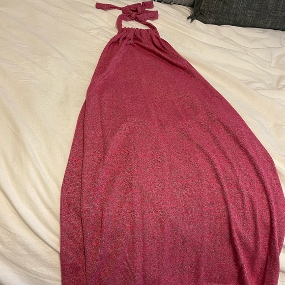 Shein Pink Backless Halter Mini Dress - Picture 3 of 5